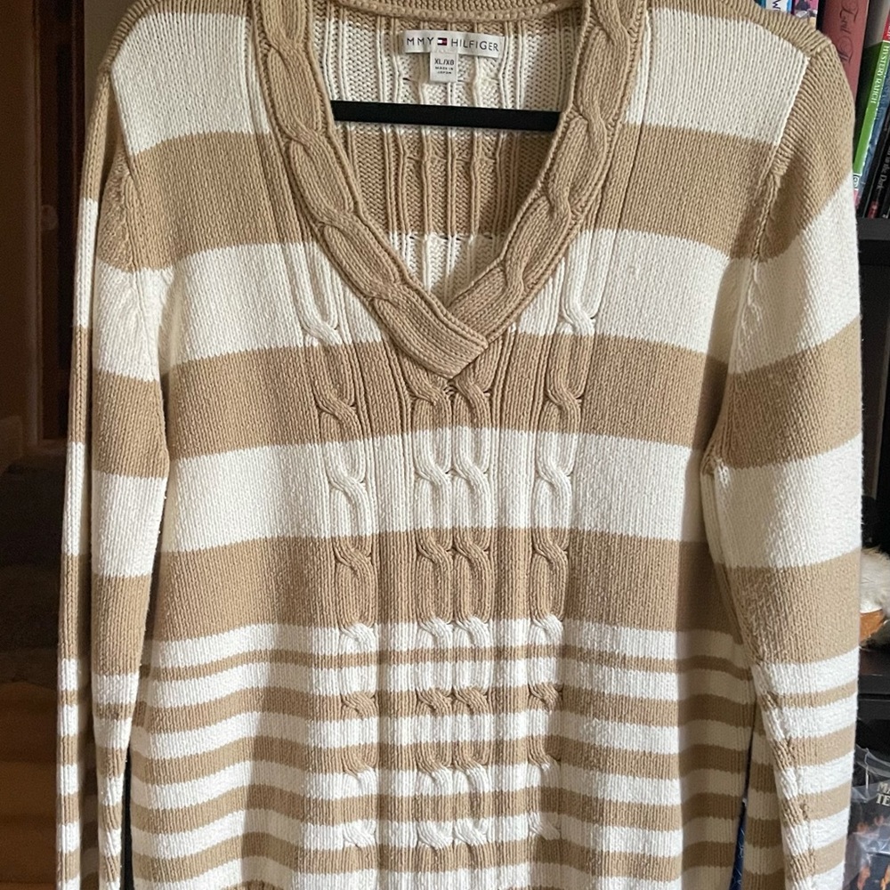 Tommy Hilfiger knit long sleeve sweater sz XL